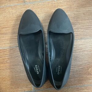 Crocs Women's Black Flats Iconic Comfort